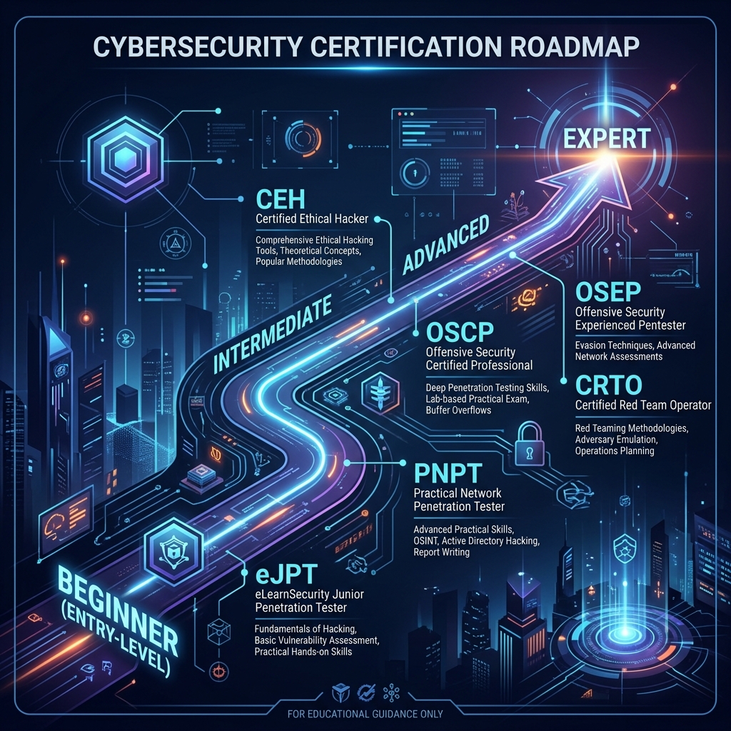 Penetration testing certifications roadmap 2026
